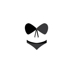 Fototapeta premium Women's underwear icon logo, vector design