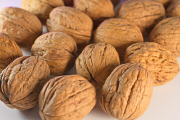 close up of walnuts