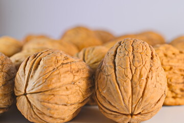 close up of walnuts