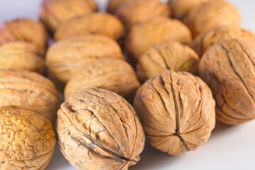 close up of walnuts