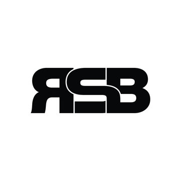 RSB letter monogram logo design vector