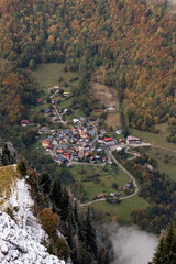 village of Novel in Chablais at the Swiss France Boarder