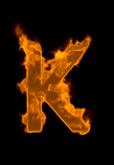 炎のアルファベットK