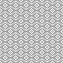 Repeated rhombuses, kites, diamonds background. Ethnic wallpaper. Seamless surface pattern design with scales ornament. Ornamental motif. Digital paper for textile print, web designing. Vector art.