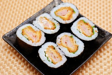 エビカツ巻き　巻き寿司