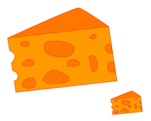  Icon of the yellow cheese with holes.