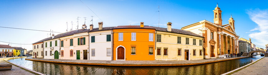 famous old town of Comacchio in italy