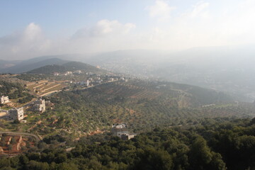 Obraz premium Exploring the desert landscapes around Wadi Rum, the Petra Archeological site and Amman in Jordan, Middle East