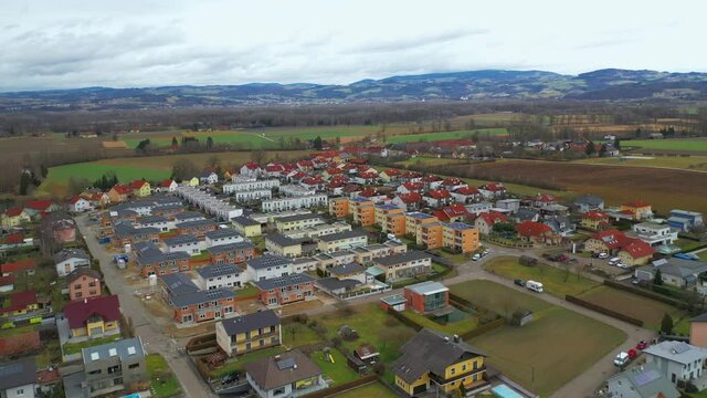 4k aerial footage over Alkoven
