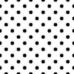 Repeated black mini crosses on white background. Seamless surface pattern design with simple ornament. Crisscross wallpaper. Crossing strokes motif. Multiplication signs. Digital paper with x shapes.