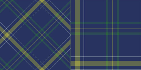 Seamless vector tartan patterns for fabric, textile, wrapping etc. Plaid backgrounds.
