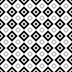 Rhombuses contours background. Seamless surface pattern design with diamonds ornament. Checks wallpaper. Ethnic mosaic motif. Digital paper for textile print, page fill, web designing. Vector art work