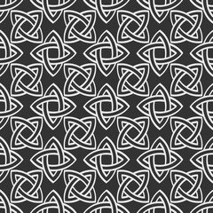 Seamless vector pattern with ancient  decorative motif Solomon's knot for your project