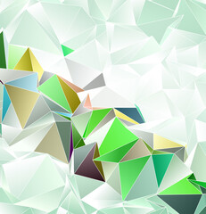 Obraz premium Abstract Low-Poly background. triangulated texture. Design 3d. Polygonal geometrical pattern. Triangular modern style