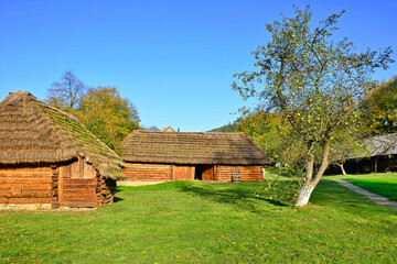 Fototapeta na wymiar Folk Architecture Heritage Park, Szymbark, Low Beskids, Poland