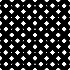 Rhombuses and figures background. Seamless surface pattern design with diamonds ornament. Checks wallpaper. Ethnic mosaic motif. Grid. Grill. Digital paper for textile print, designing. Vector artwork