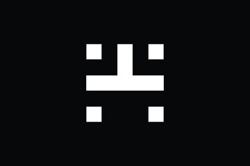 Obraz premium HW logo letter design on luxury background. WH logo monogram initials letter concept. HW icon logo design. WH elegant and Professional letter icon design on black background. W H HW WH 