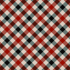 Seamless vector tartan pattern for fabric, textile, wrapping etc. Plaid background.