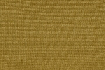The texture of rough natural cotton fabric is brown, mustard color. Coarse burlap.