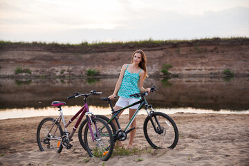 Obraz premium person riding a bicycle