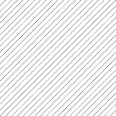 Diagonal thin grey and black lines abstract on white background. Seamless surface pattern design with linear ornament. Angled straight stripes motif. Slanted pinstripe. Striped digital paper. Vector.
