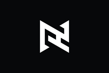 HN logo letter design on luxury background. NH logo monogram initials letter concept. HN icon logo design. NH elegant and Professional letter icon design on black background. N H NH HN