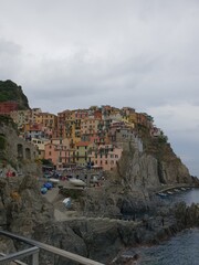 Fototapeta na wymiar village on the coast (cinque terre)