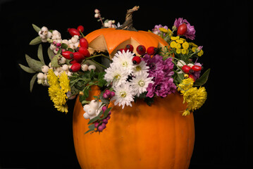 Dekorierter K&uuml;rbis