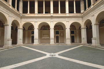 the Chiostro del Bramante is an extraordinary example of Renaissance architecture by Donato...
