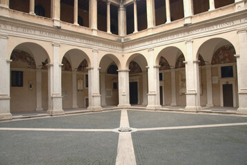  the Chiostro del Bramante is an extraordinary example of Renaissance architecture by Donato...
