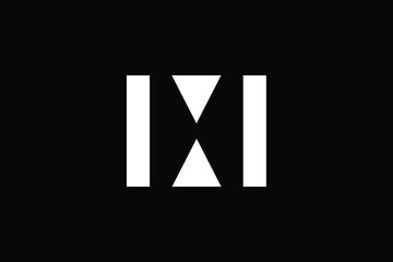 XM logo letter design on luxury background. MX logo monogram initials letter concept. XM icon logo design. MX elegant and Professional letter icon design on black background. M X MX XM