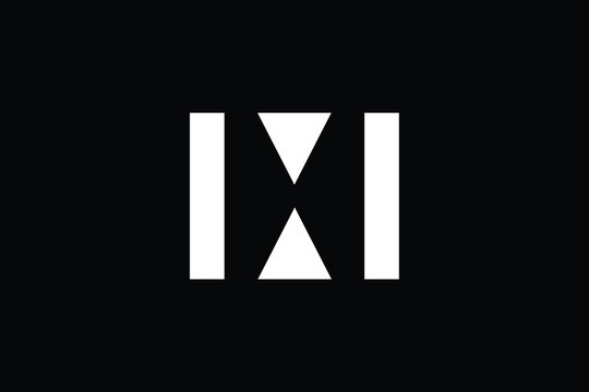 XM logo letter design on luxury background. MX logo monogram initials letter concept. XM icon logo design. MX elegant and Professional letter icon design on black background. M X MX XM