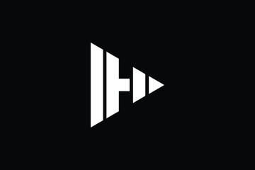 DH logo letter design on luxury background. HD logo monogram initials letter concept. DH icon logo design. HD elegant and Professional letter icon design on black background. D H HD DH