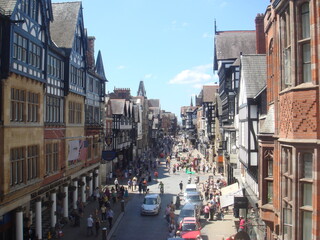 street in the old town of Chester