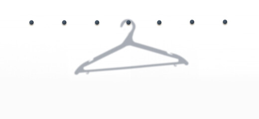 Hanger simple silhouette. Modern, minimalist icon in stylish colors. Web site page and mobile app design element.