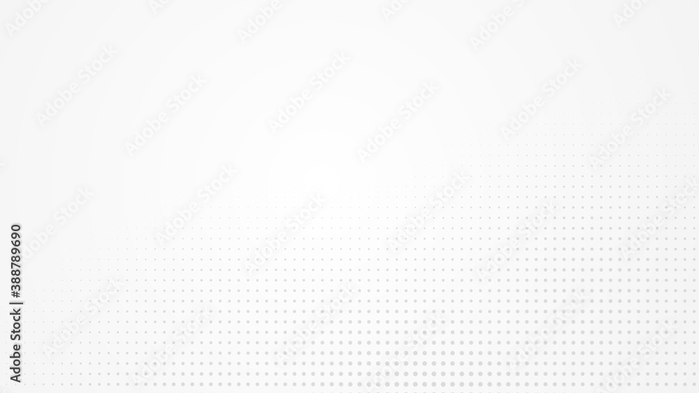 Poster dot white gray pattern gradient light texture background. abstract technology big data digital backg