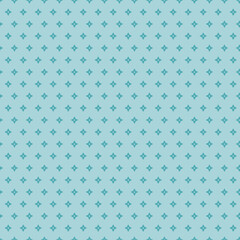 Vector geometric stylized blue star pattern. Seamless vector design, simple ornament in blue tones. Cutout abstract design. Perfect for paper projects, fabric and home decor.