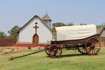 old carriage in the park