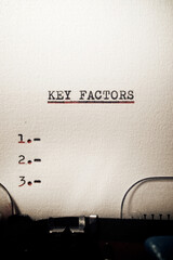 Key factors phrase