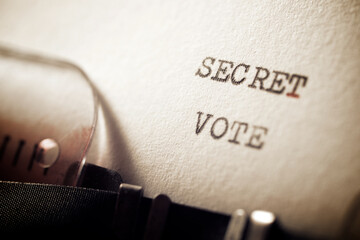 Secret vote concept view