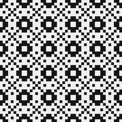 Fototapeta premium Abstract Cross Pattern Dots Logo generative computational art illustration