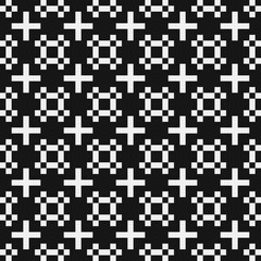 Fototapeta premium Abstract Cross Pattern Dots Logo generative computational art illustration