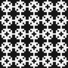 Abstract Cross Pattern Dots Logo generative computational art illustration