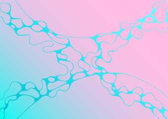 Pink blue fluid baby shower party backdrop design