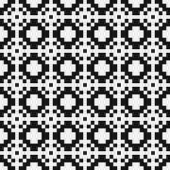 Fototapeta premium Abstract Cross Pattern Dots Logo generative computational art illustration