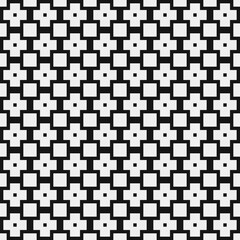 Fototapeta premium Abstract Cross Pattern Dots Logo generative computational art illustration