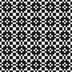 Fototapeta premium Abstract Cross Pattern Dots Logo generative computational art illustration