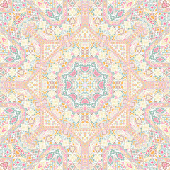 Magic seamless pattern with geometric elements composition. Graphic celtic design. Textile print. Small elements geometry. Vector kaleidoscope ornament.