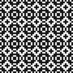 Fototapeta premium Abstract Cross Pattern Dots Logo generative computational art illustration