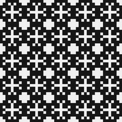 Fototapeta premium Abstract Cross Pattern Dots Logo generative computational art illustration